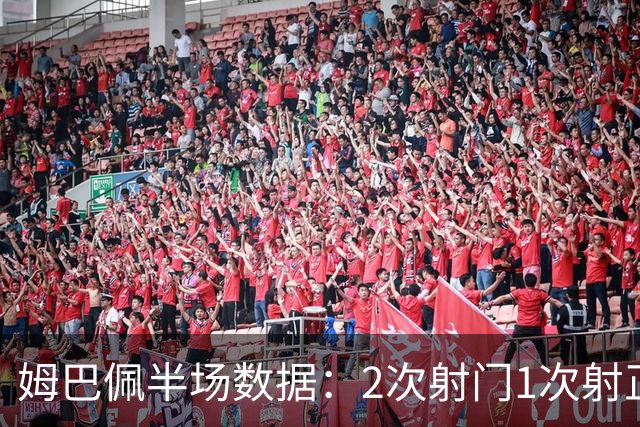 姆巴佩半场数据：2次射门1次射正打进1球，预期进球0.63